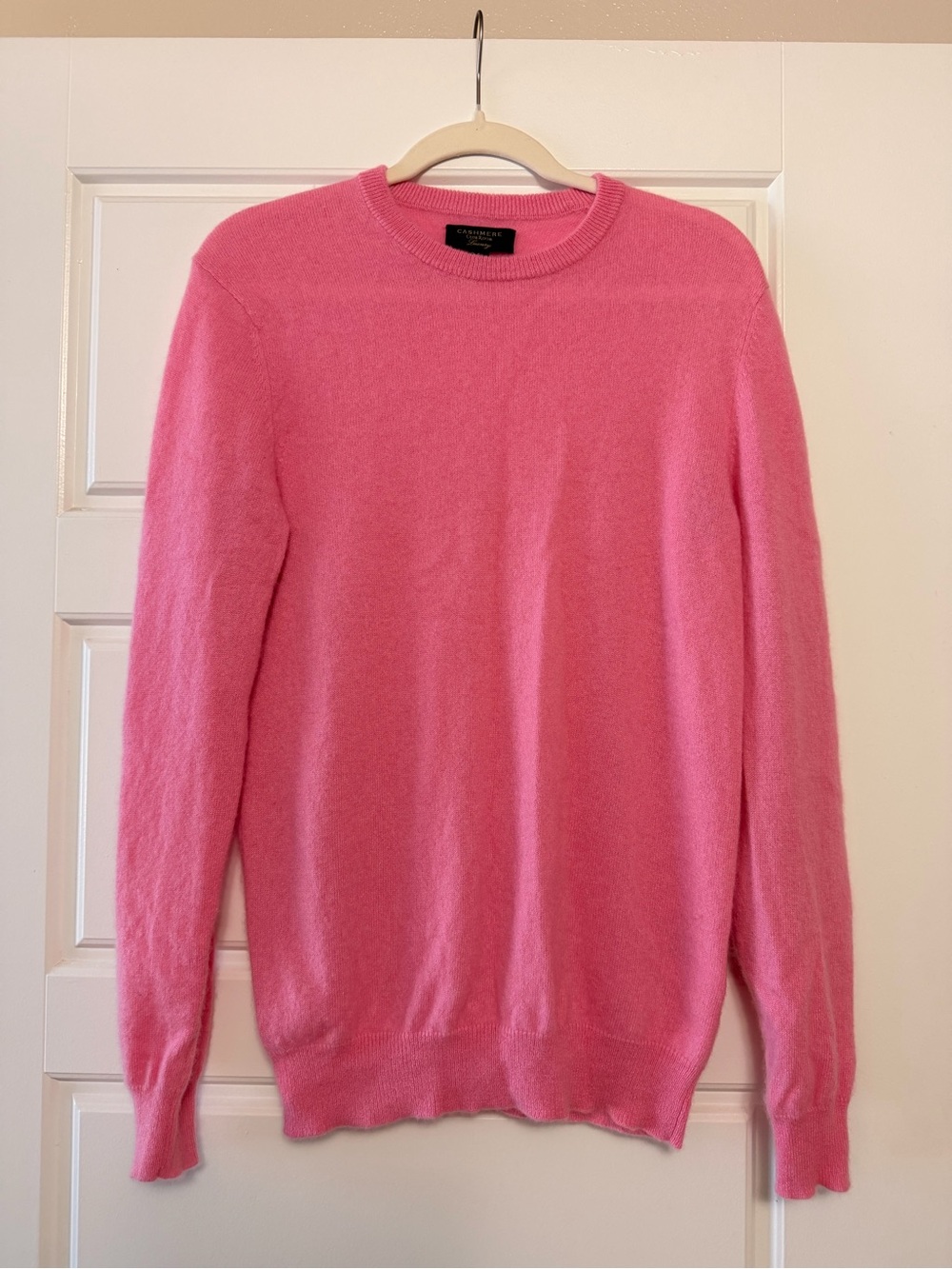✅ Cashmere Crewneck Sweater in Pink